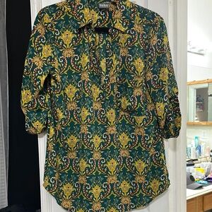 Soho women’s  Green Patterned Shirt